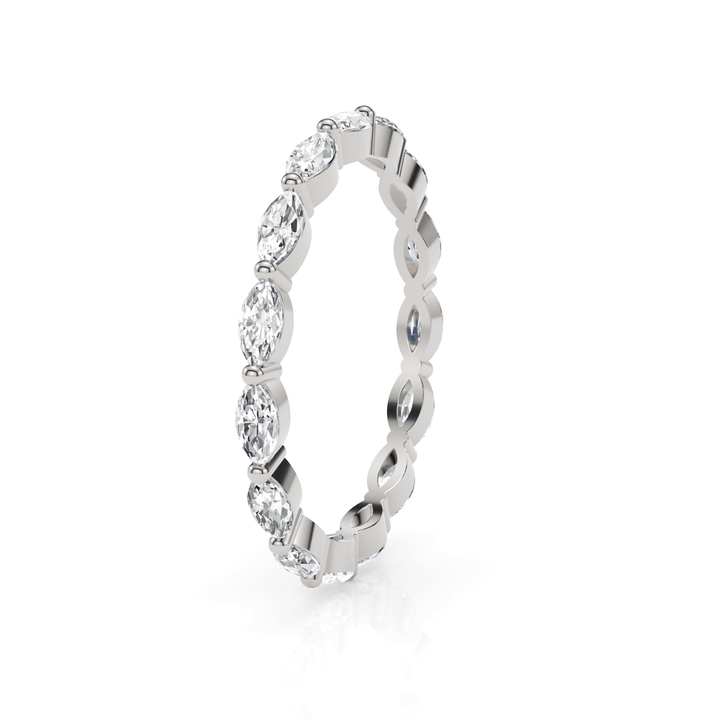 AGI Design Martina Marquise Cut Lab-grown  Diamonds Wedding Band