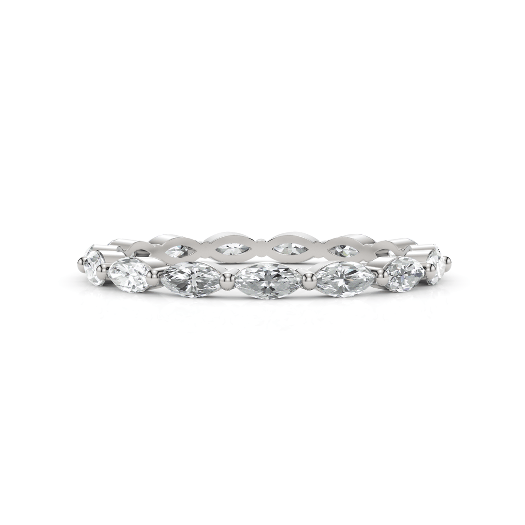 AGI Design Martina Marquise Cut Lab-grown  Diamonds Wedding Band