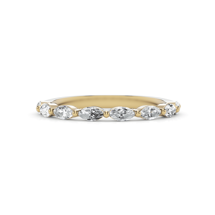 AGI Design Martina Marquise Cut Lab-grown  Diamonds Wedding Band