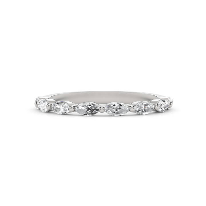 AGI Design Martina Marquise Cut Lab-grown  Diamonds Wedding Band