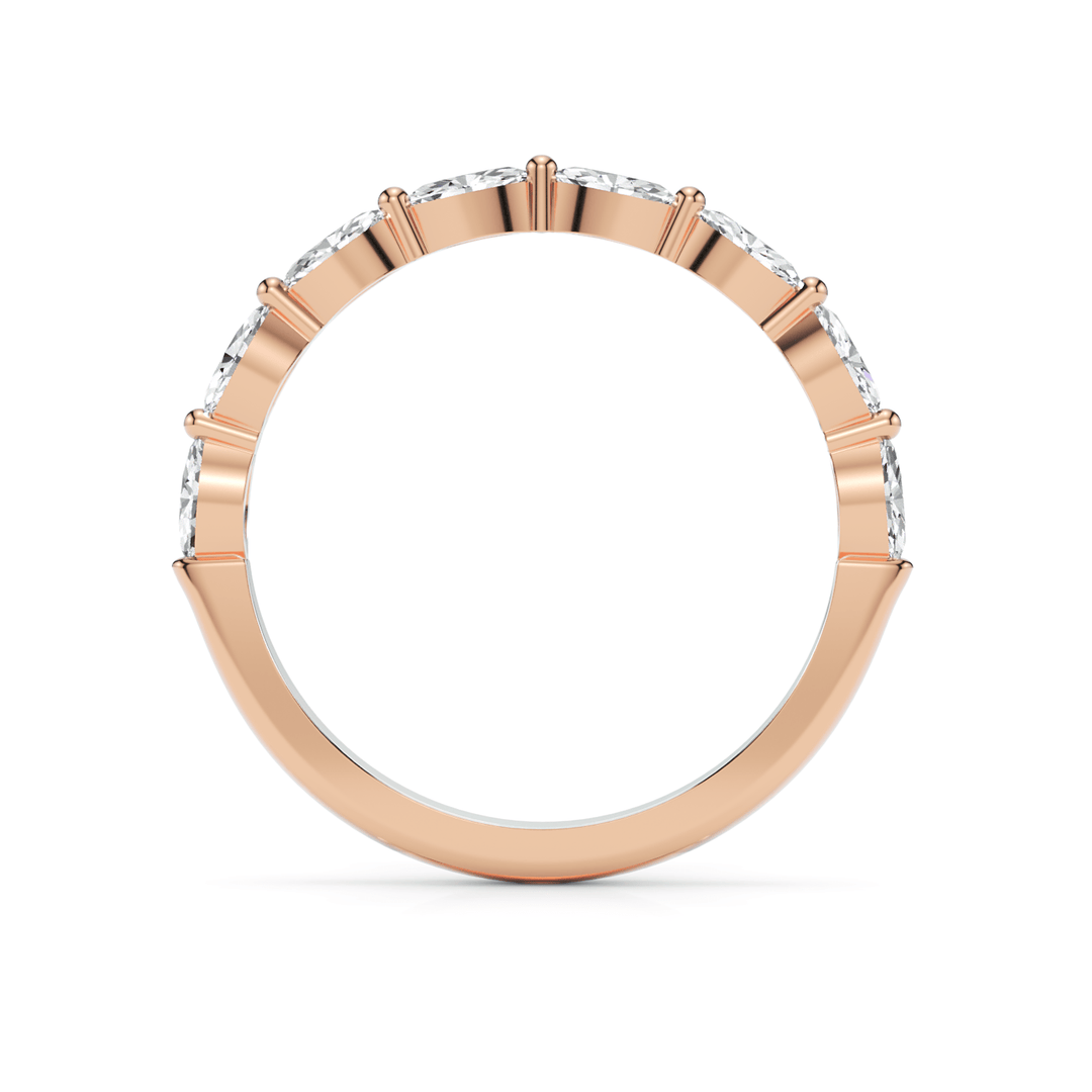 AGI Design Martina Marquise Cut Lab-grown  Diamonds Wedding Band