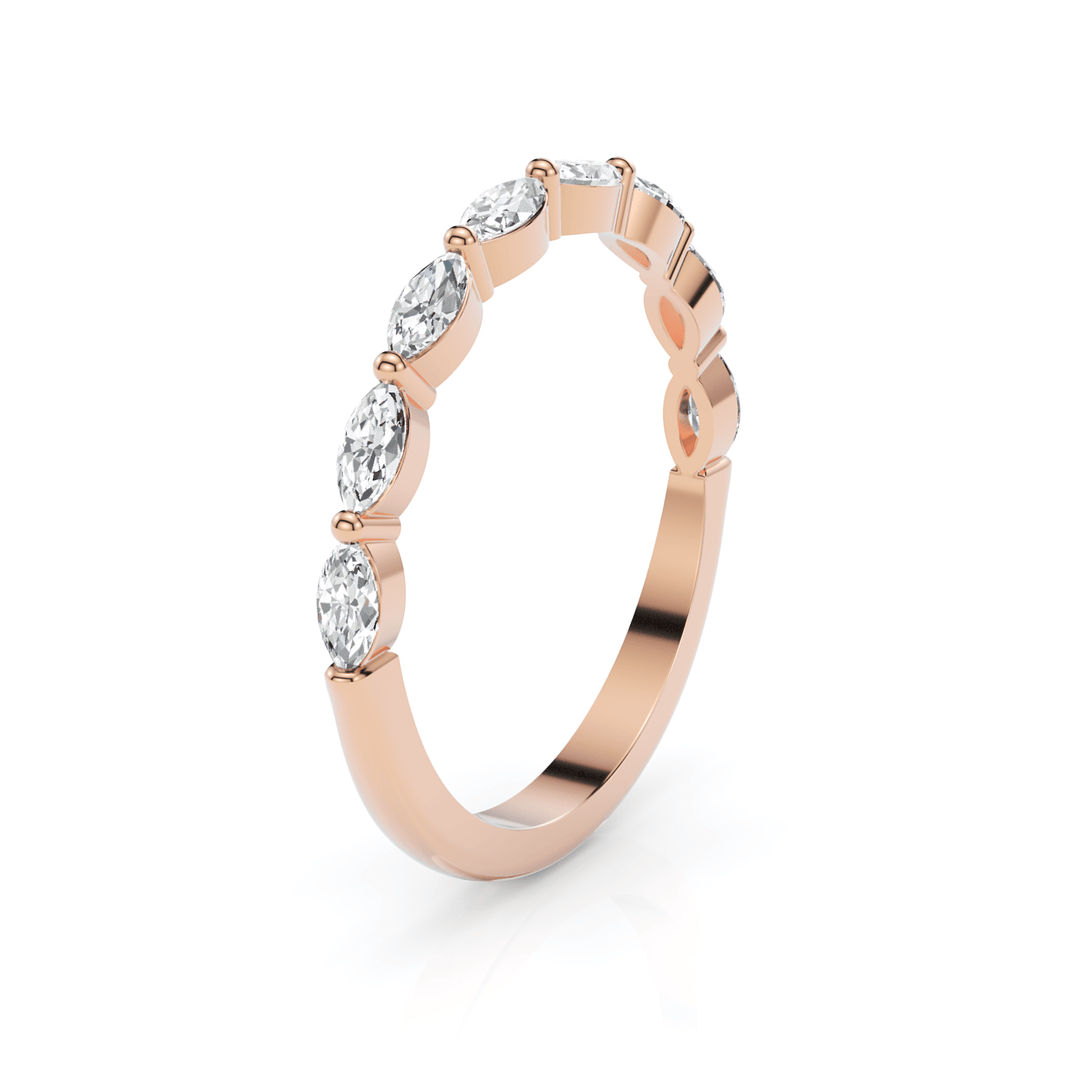 AGI Design Martina Marquise Cut Lab-grown  Diamonds Wedding Band