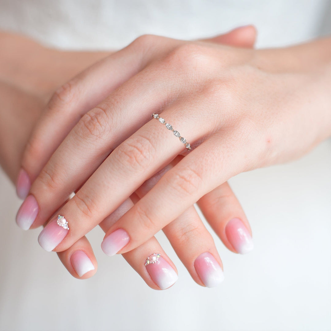 AGI Design Martina Marquise Cut Lab-grown  Diamonds Wedding Band