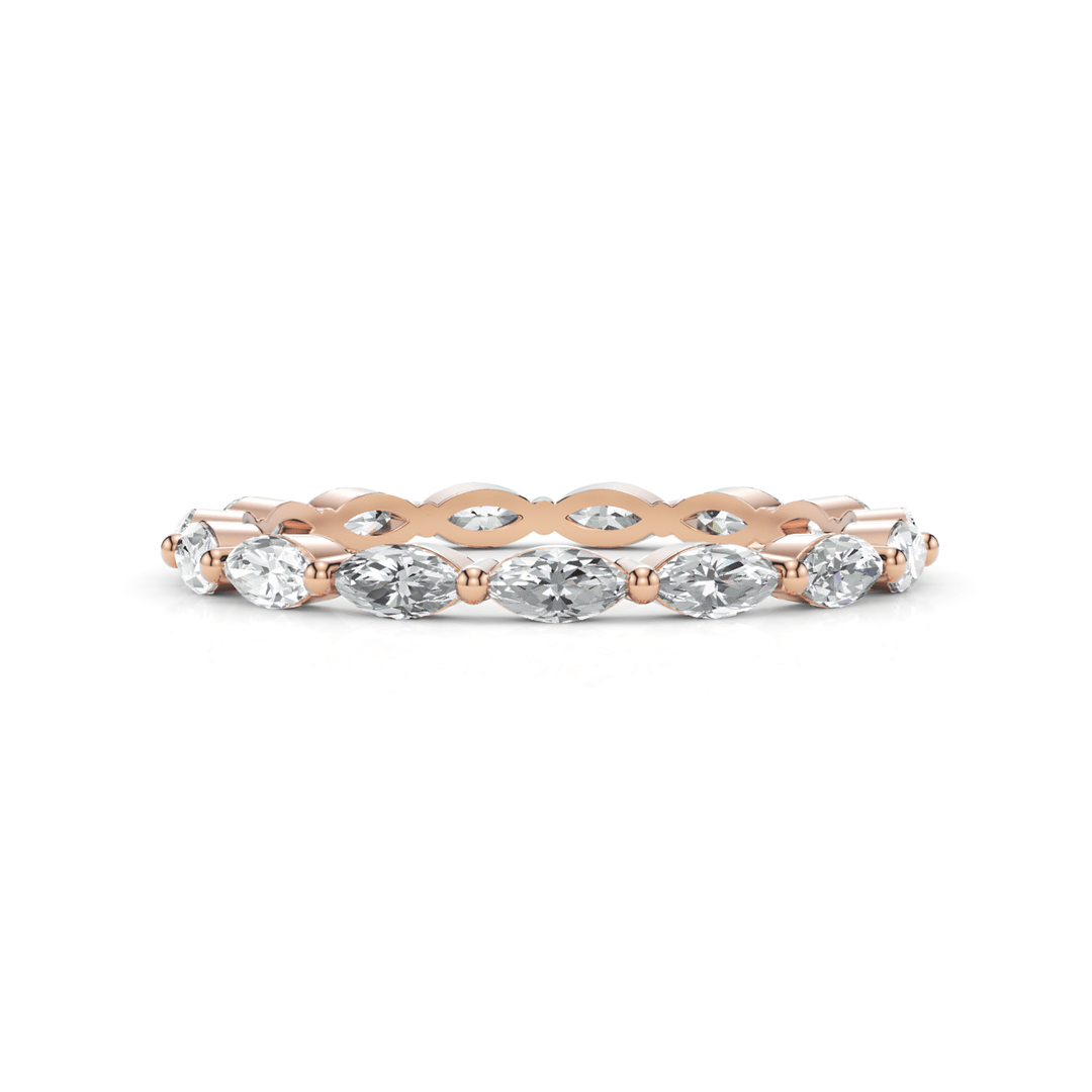 AGI Design Martina Marquise Cut Lab-grown  Diamonds Wedding Band