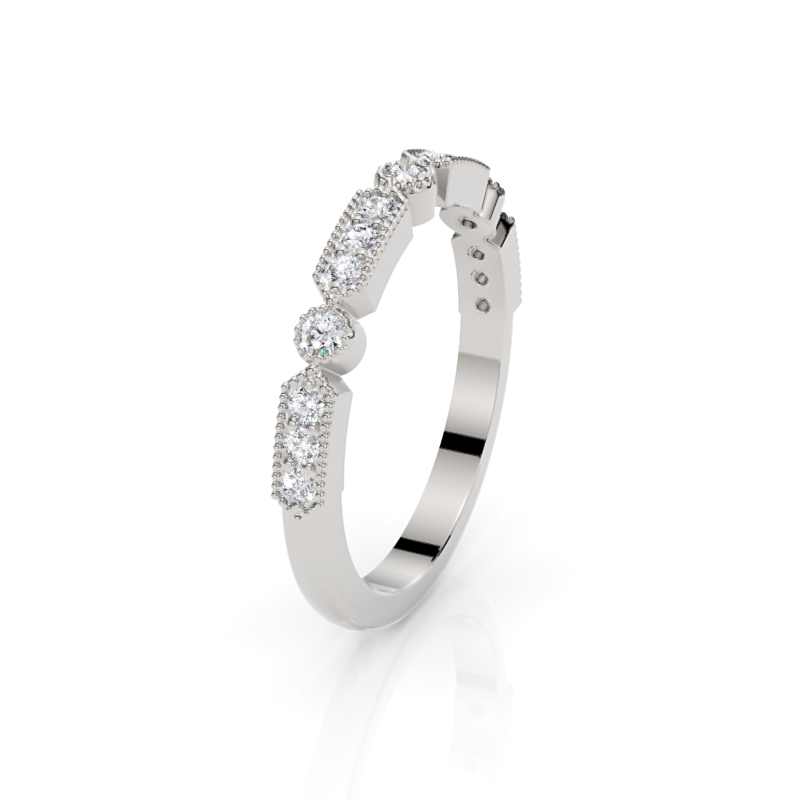 AGIDesignShop Maya Diamond Wedding Band