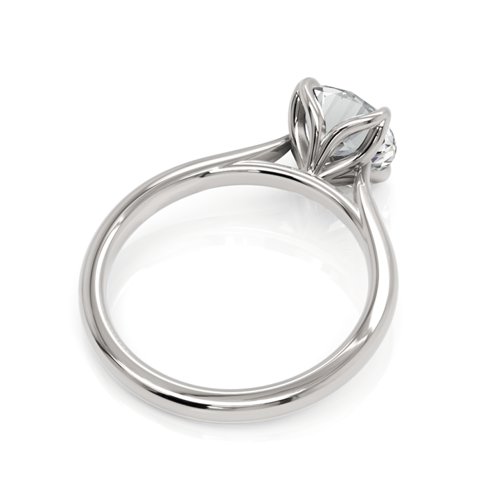 AGI Design Megan Round Lab Created Diamond Engagement Ring
