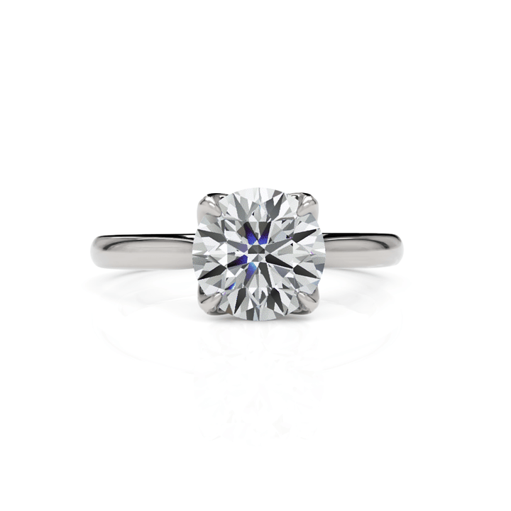 AGI Design Megan Round Lab Created Diamond Engagement Ring