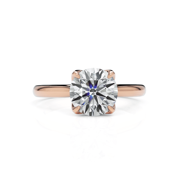 AGI Design Megan Round Lab Created Diamond Engagement Ring
