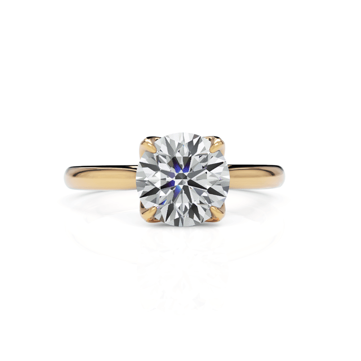AGI Design Megan Round Lab Created Diamond Engagement Ring