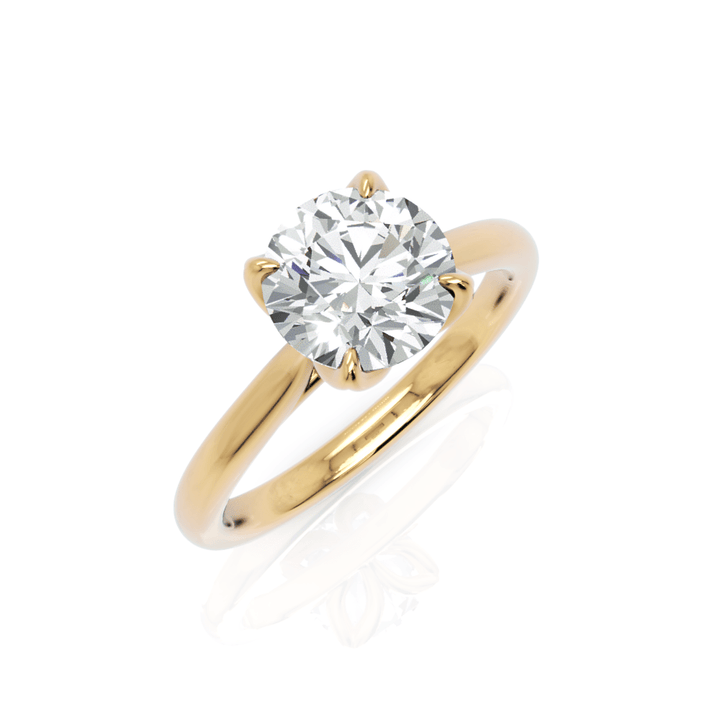 AGI Design Megan Round Lab Created Diamond Engagement Ring