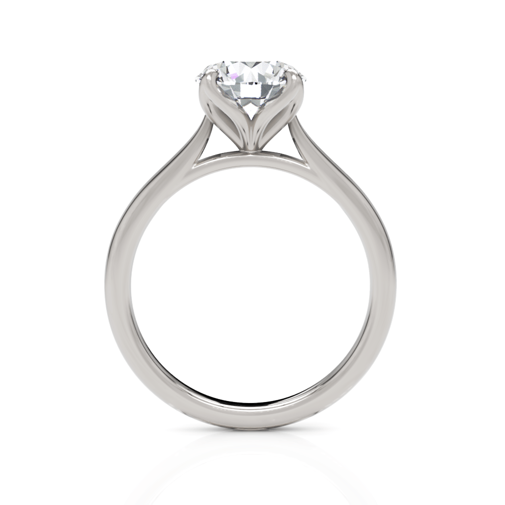 AGI Design Megan Round Lab Created Diamond Engagement Ring