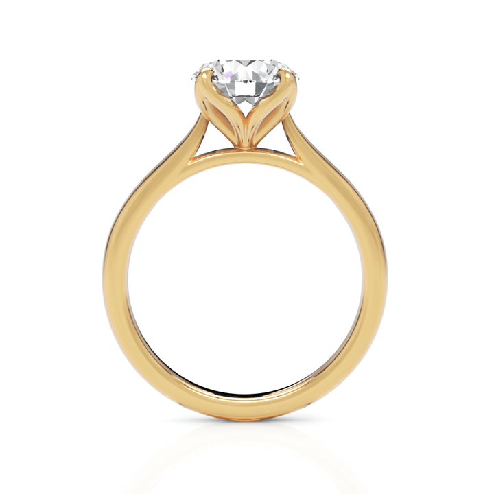 AGI Design Megan Round Lab Created Diamond Engagement Ring