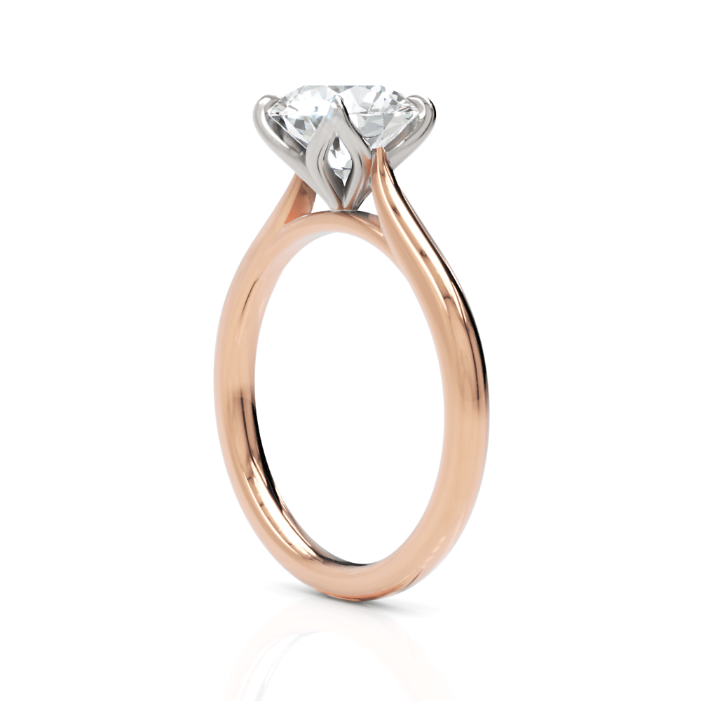 AGI Design Megan Round Lab Created Diamond Engagement Ring