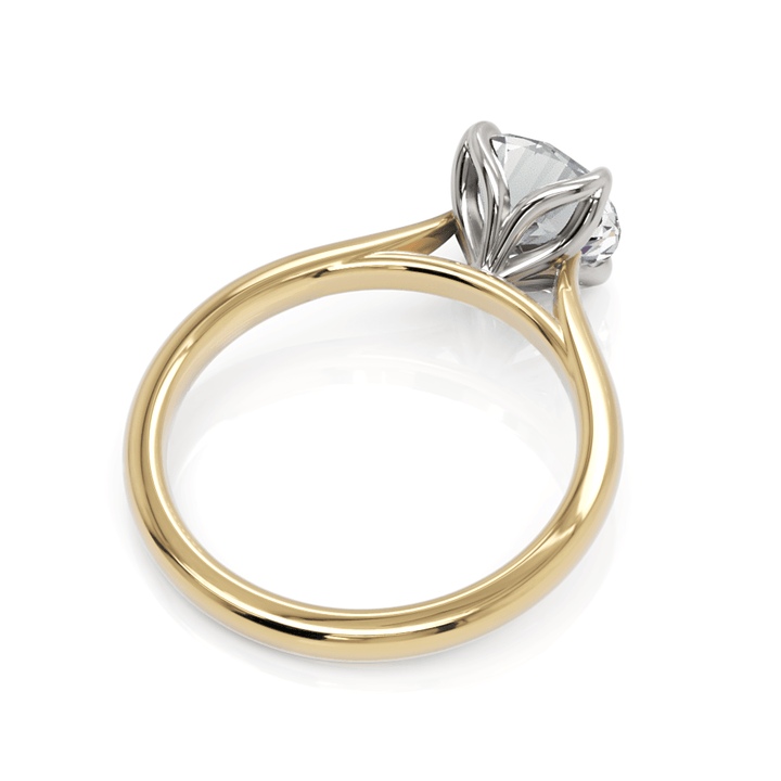 AGI Design Megan Round Lab Created Diamond Engagement Ring