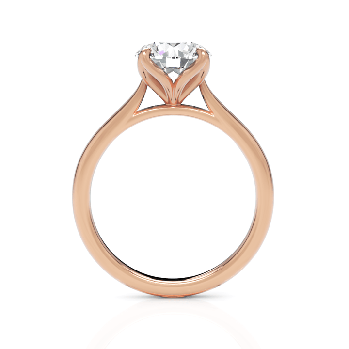 AGIDesignShop Megan Round Moissanite Engagement Ring