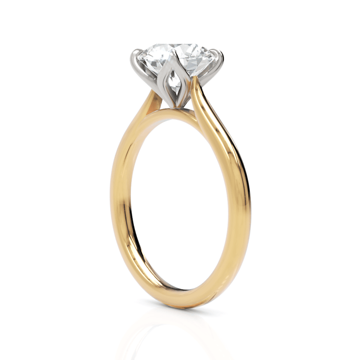 AGIDesignShop Megan Round Moissanite Engagement Ring