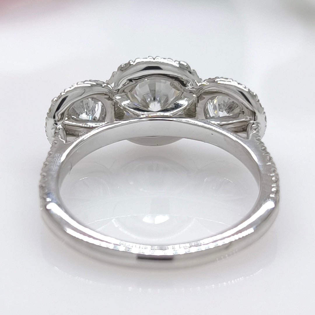 AGIDesignShop Nadia Round Moissanite Engagement Ring