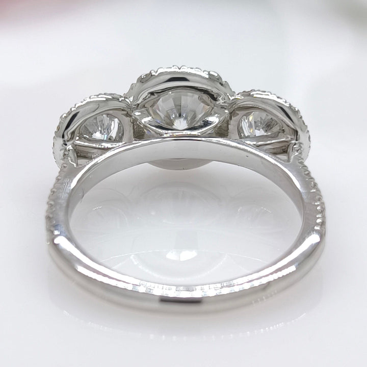 AGIDesignShop Nadia Round Moissanite Engagement Ring