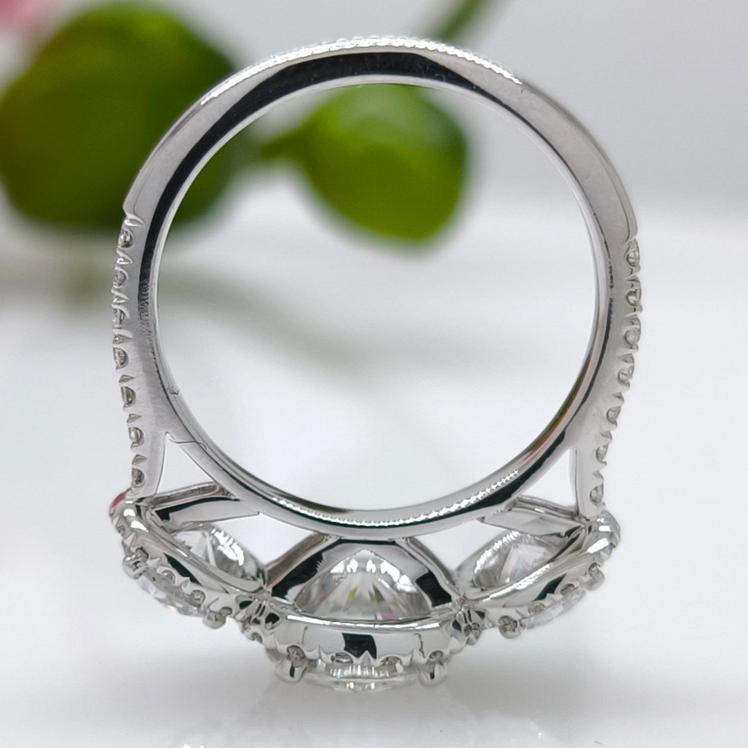 AGIDesignShop Nadia Round Moissanite Engagement Ring