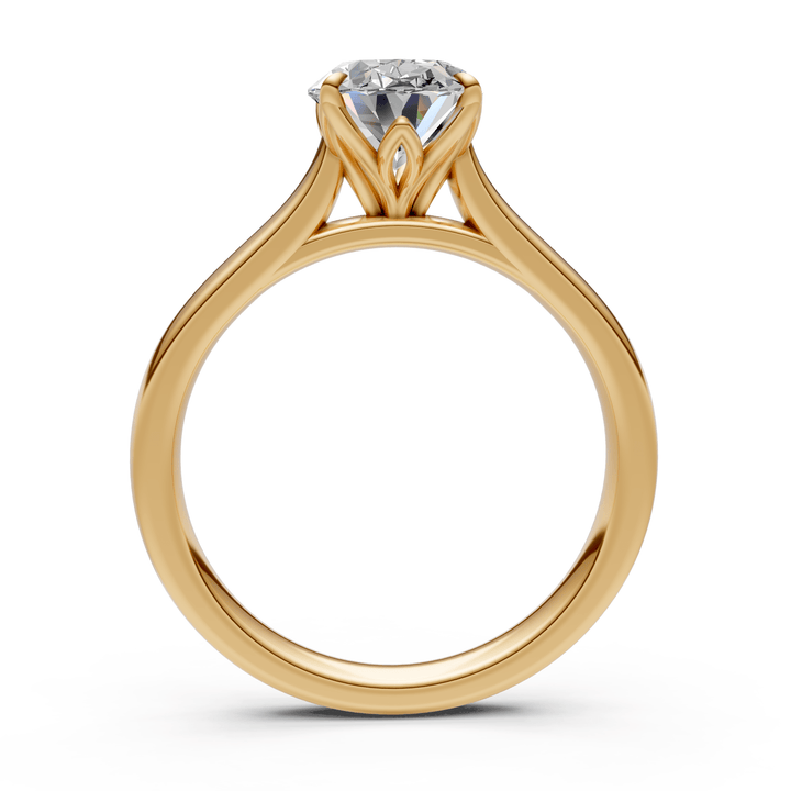 AGI Design Natasha Oval Lab Created Diamond Engagement Ring