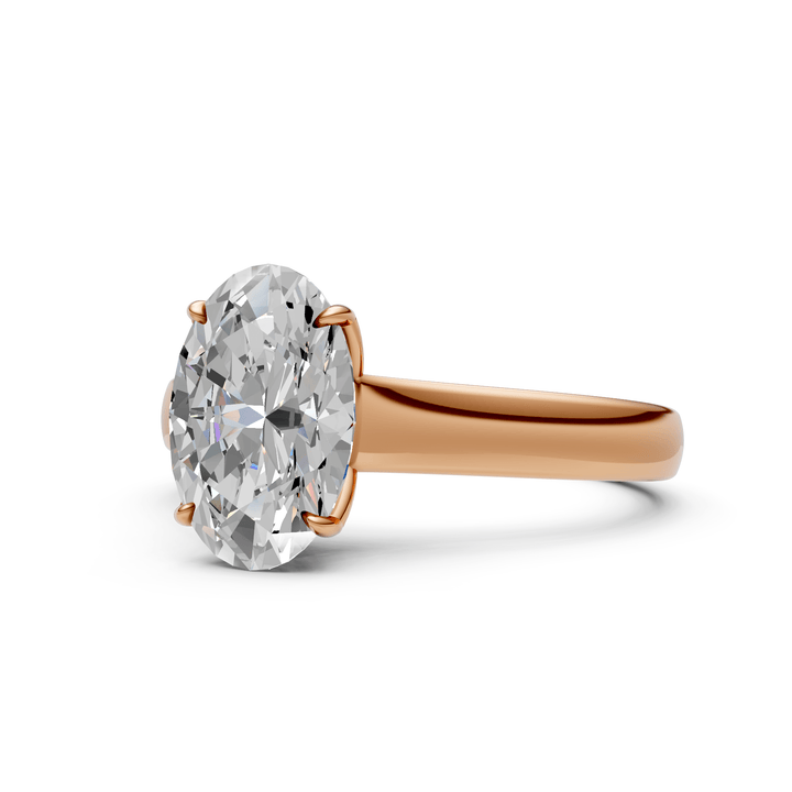 AGI Design Natasha Oval Lab Created Diamond Engagement Ring