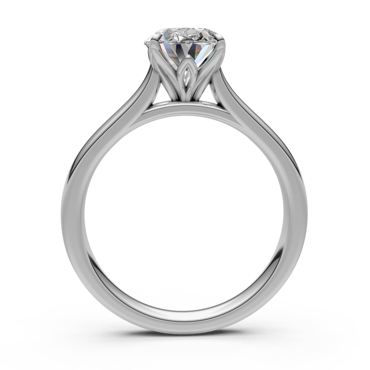 AGI Design Natasha Oval Lab Created Diamond Engagement Ring