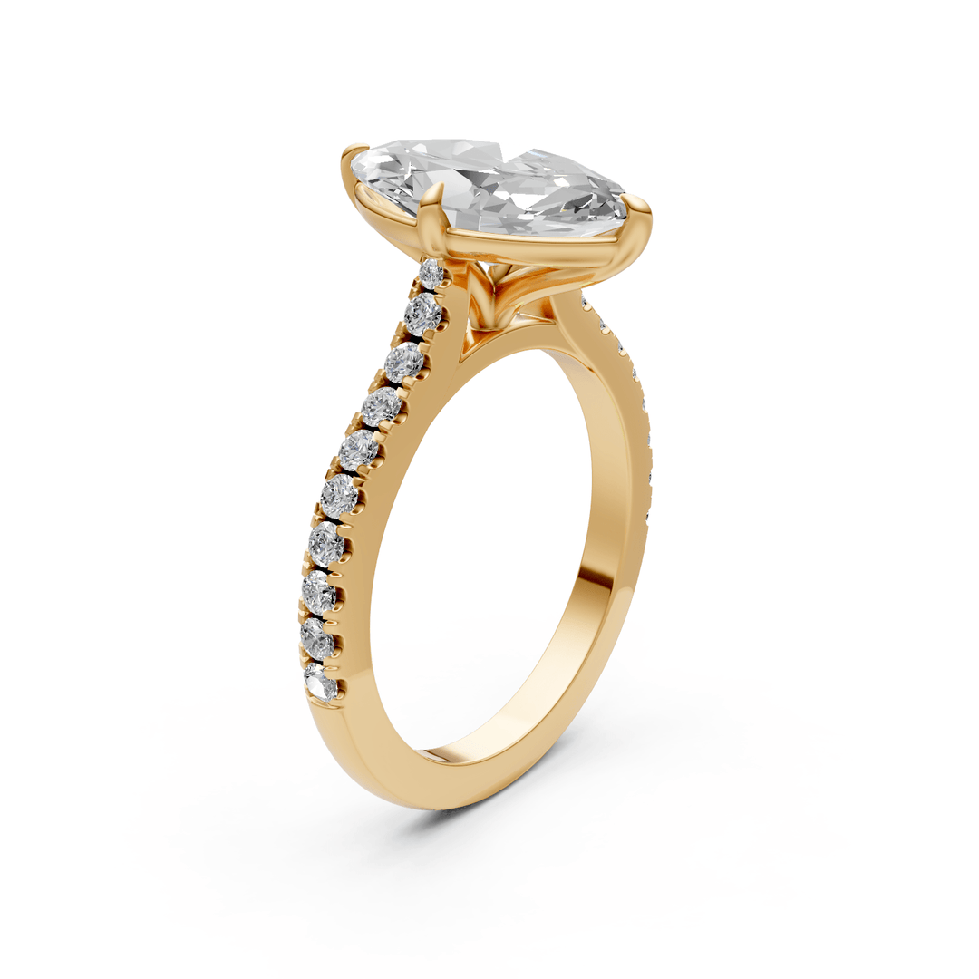 AGI Design Nelly Marquise Lab Created Diamond Engagement Ring
