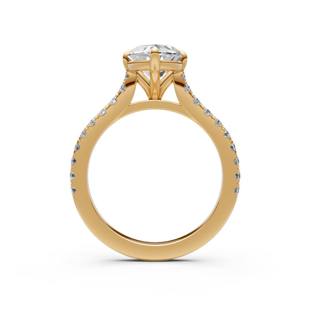 AGI Design Nelly Marquise Lab Created Diamond Engagement Ring