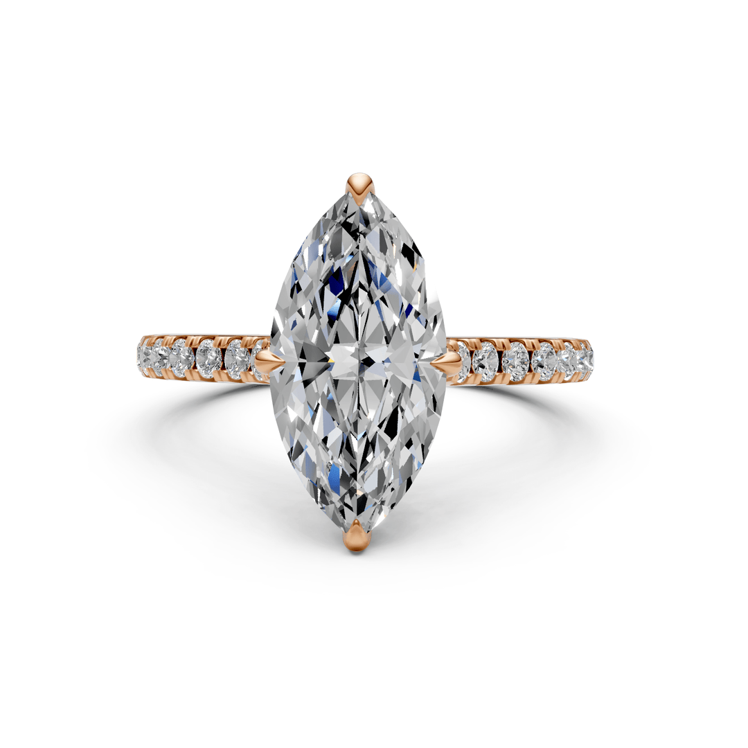 AGI Design Nelly Marquise Lab Created Diamond Engagement Ring