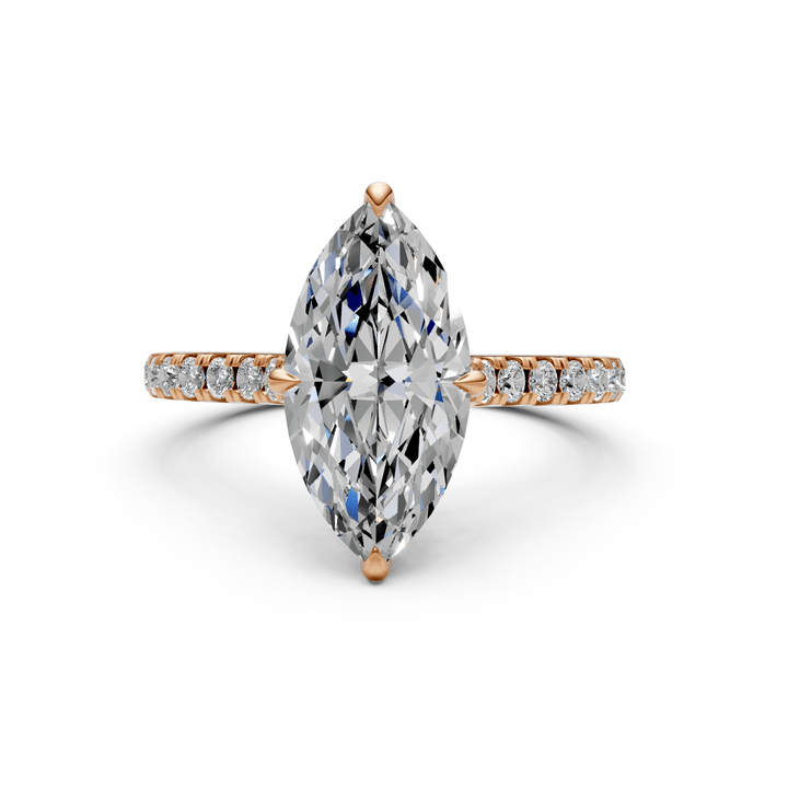 AGI Design Nelly Marquise Lab Created Diamond Engagement Ring