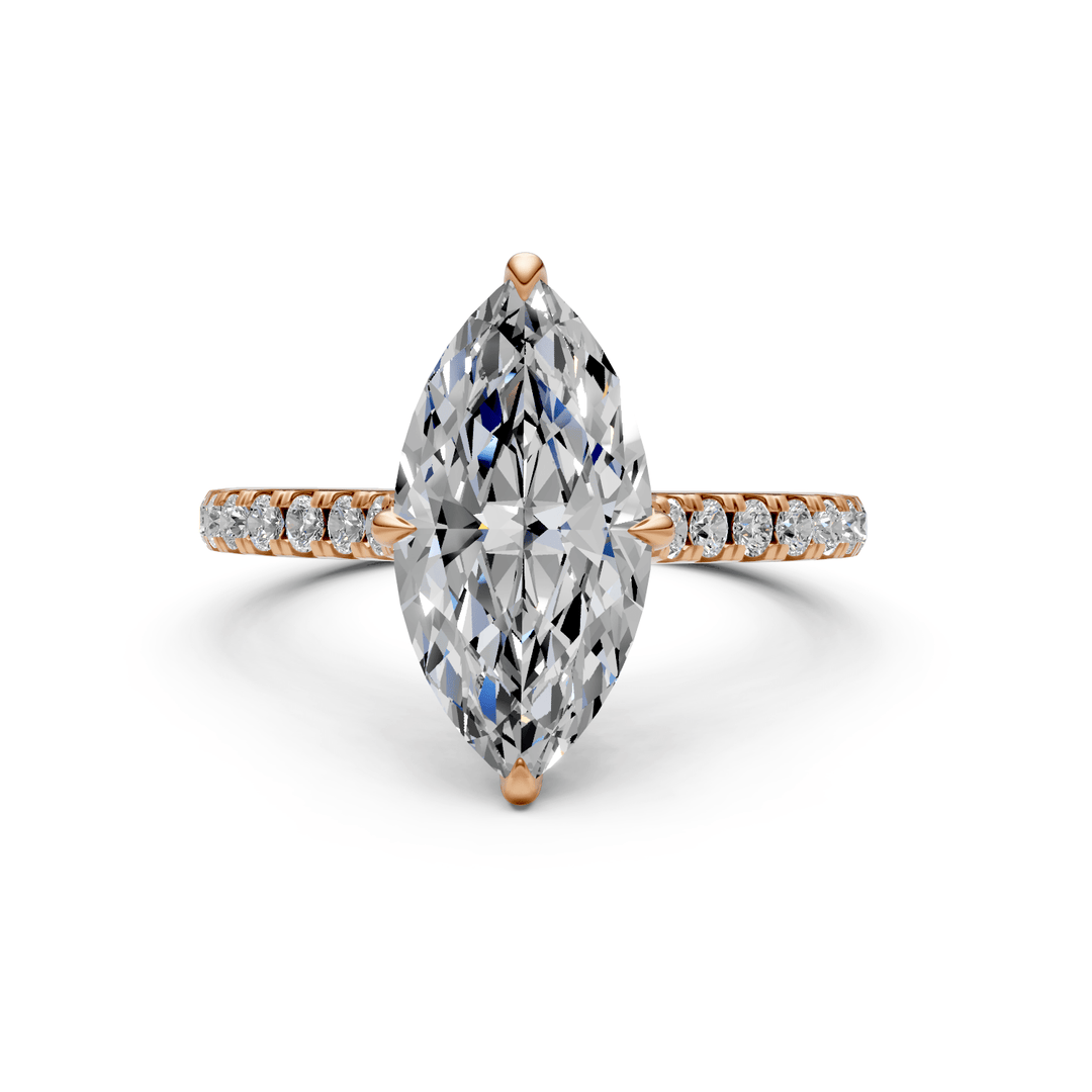AGI Design Nelly Marquise Lab Created Diamond Engagement Ring