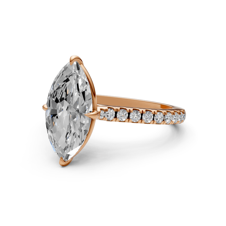 AGIDesignShop Nelly Marquise Moissanite Engagement Ring