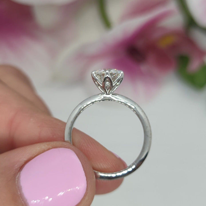 AGI Design Noa Round Lab Created Diamond Engagement Ring