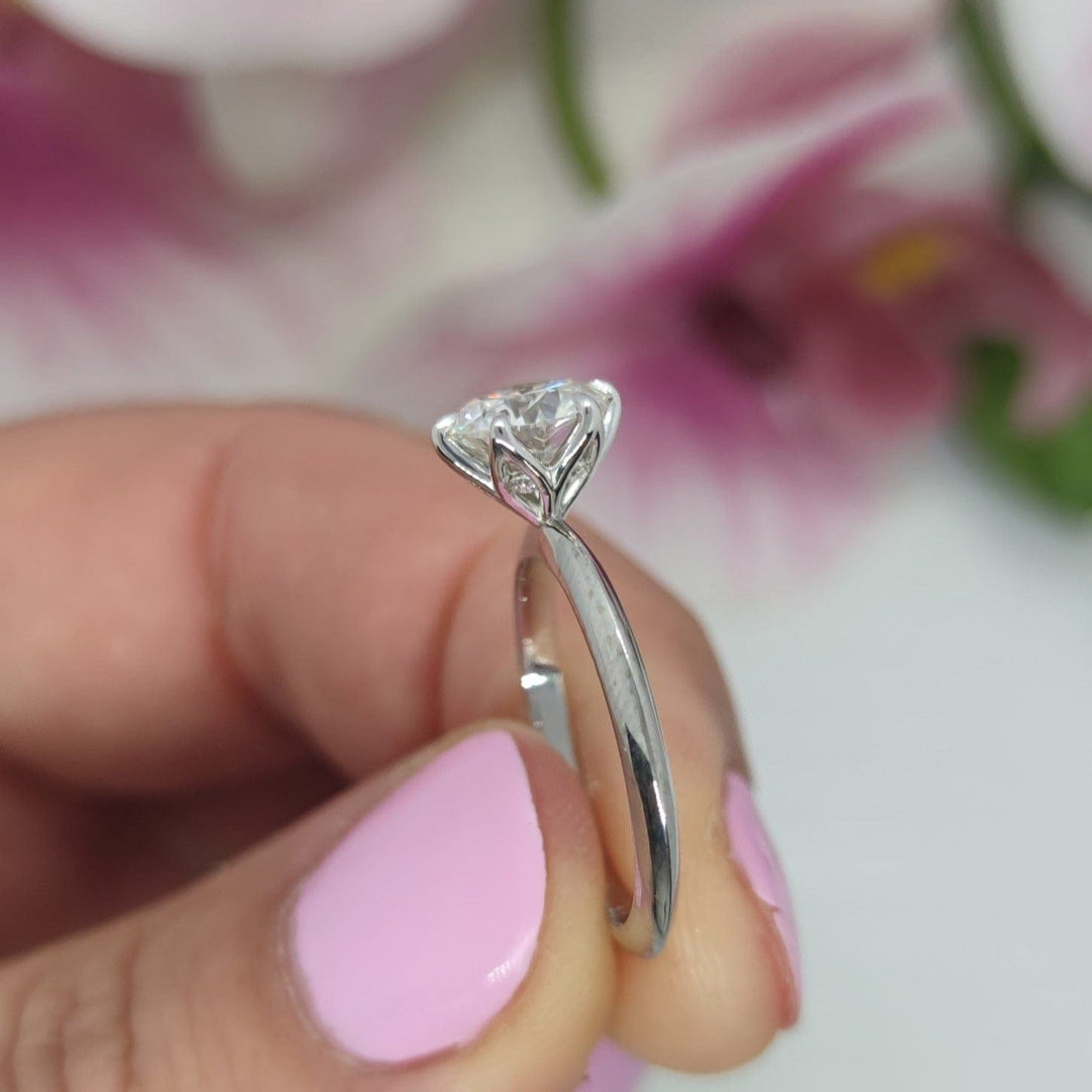 AGI Design Noa Round Lab Created Diamond Engagement Ring