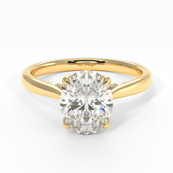 AGI Design Nora Oval Lab Created Diamond Engagement Ring