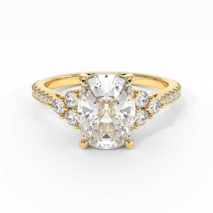 AGI Design Olivia Elongated Cushion Cut Lab Created Diamond Engagement Ring