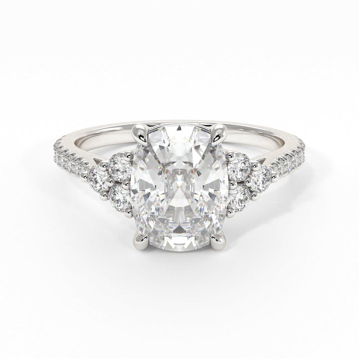 AGI Design Olivia Elongated Cushion Cut Lab Created Diamond Engagement Ring