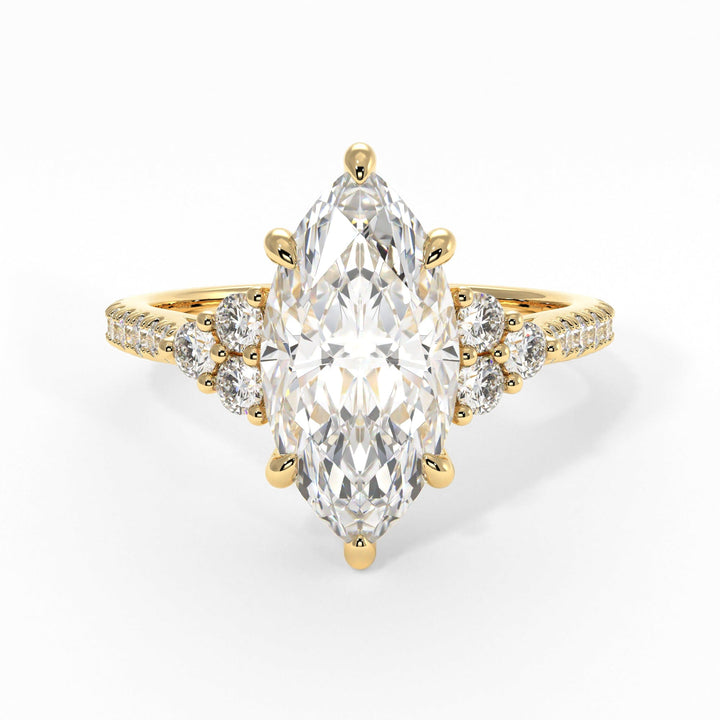AGI Design Olivia Marquise Lab Created Diamond Engagement Ring