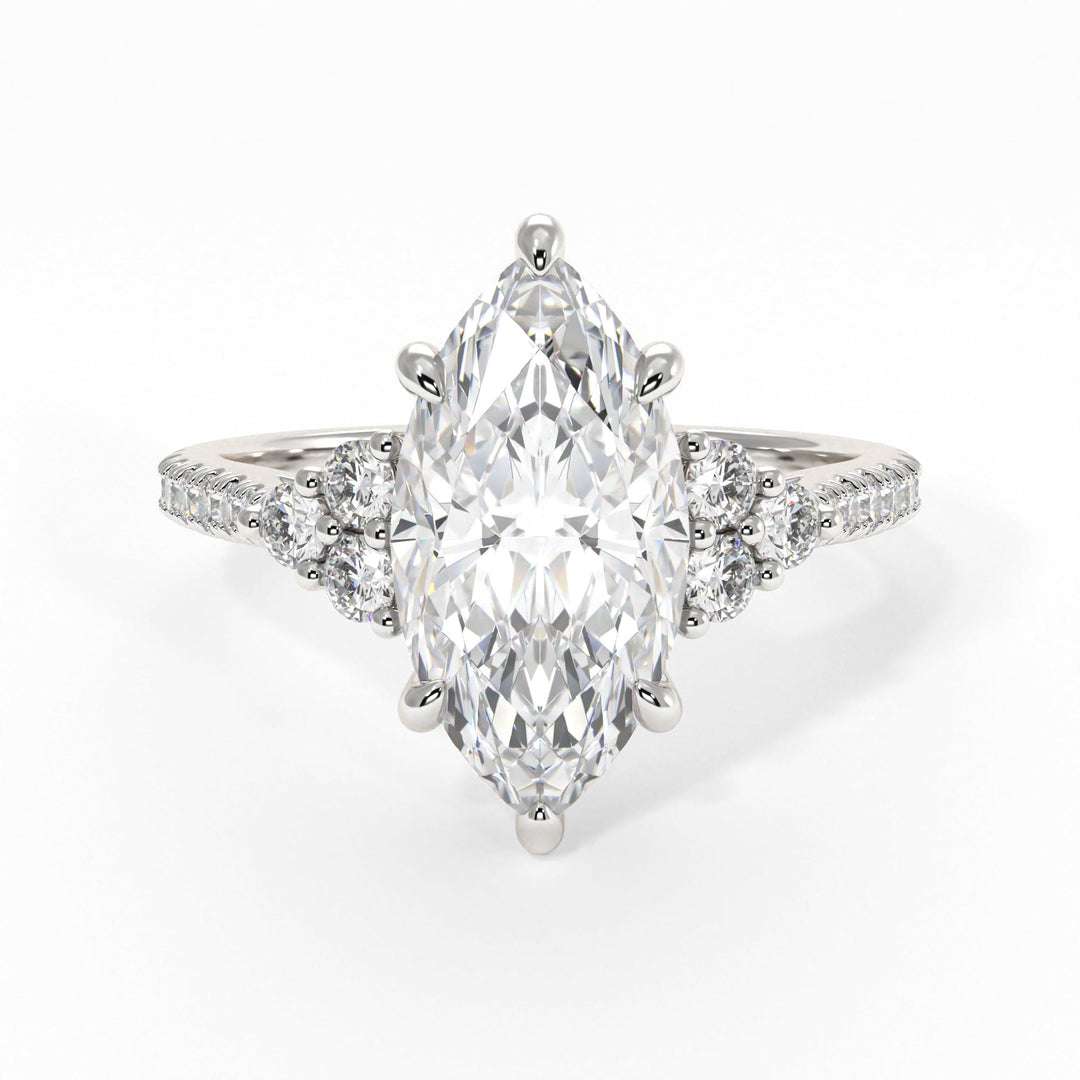 AGI Design Olivia Marquise Lab Created Diamond Engagement Ring