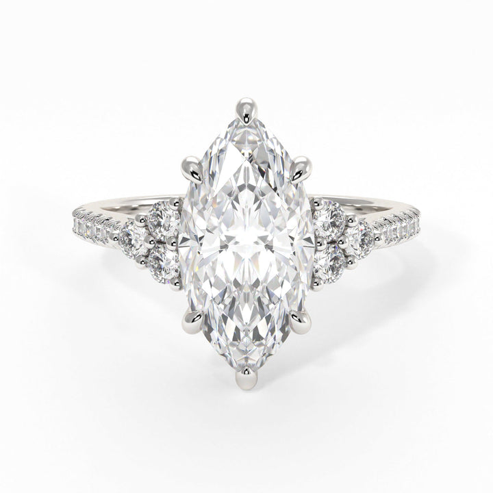 AGI Design Olivia Marquise Lab Created Diamond Engagement Ring