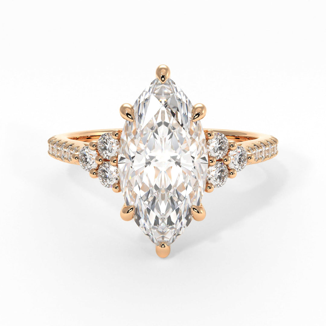 AGI Design Olivia Marquise Lab Created Diamond Engagement Ring