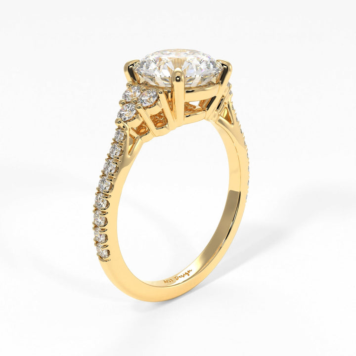 AGI Design Olivia Round Lab Created Diamond Engagement Ring