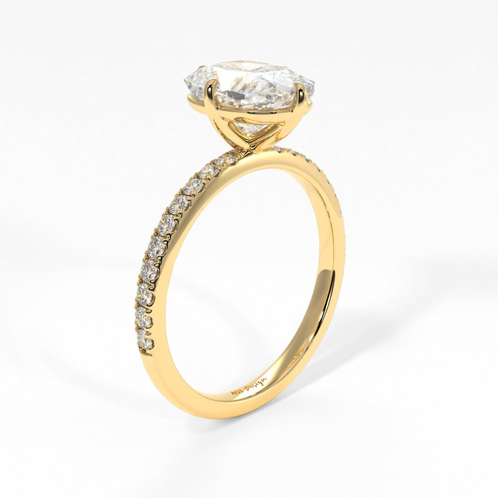 AGI Design Patricia Elongated Cushion Cut Lab Created Diamond Engagement Ring