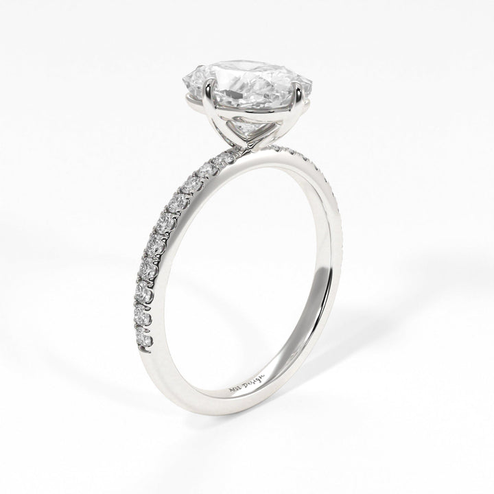 AGI Design Patricia Elongated Cushion Cut Lab Created Diamond Engagement Ring