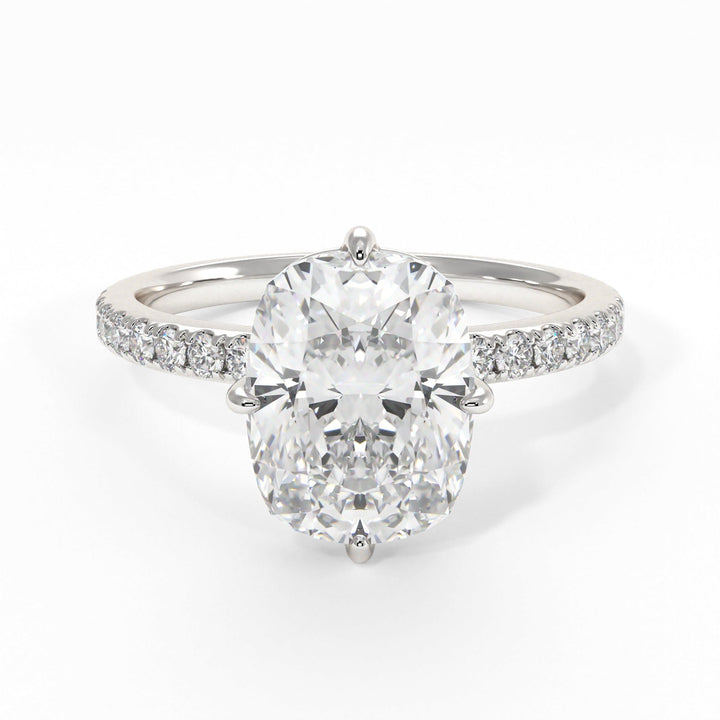 AGI Design Patricia Elongated Cushion Cut Lab Created Diamond Engagement Ring