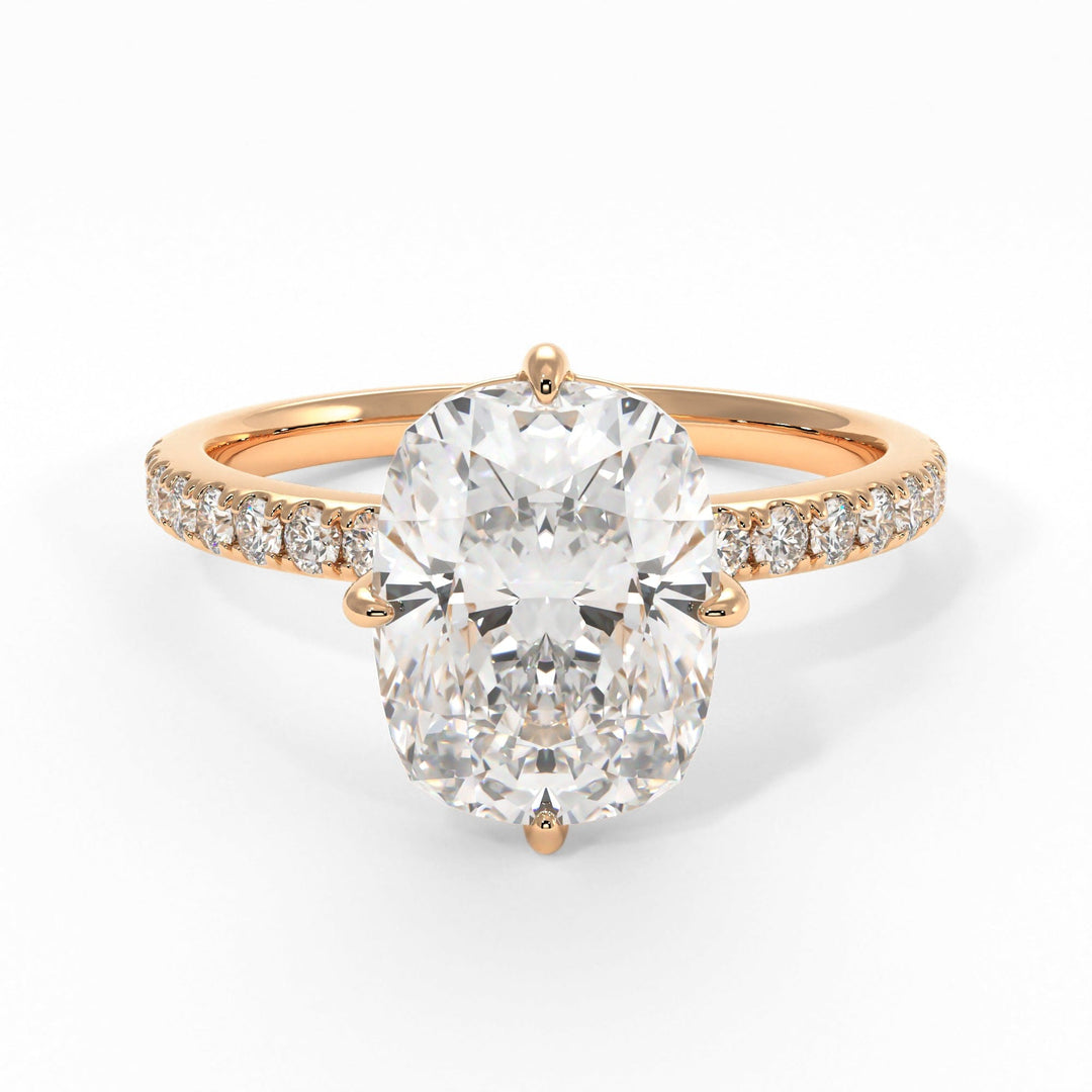 AGI Design Patricia Elongated Cushion Cut Lab Created Diamond Engagement Ring