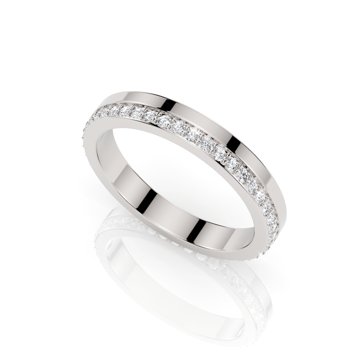 AGIDesignShop Paula Lab Created Diamond Wedding Band