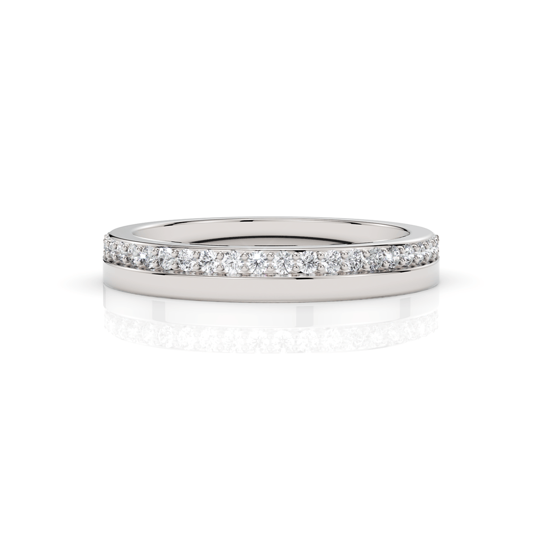 AGIDesignShop Paula Lab Created Diamond Wedding Band