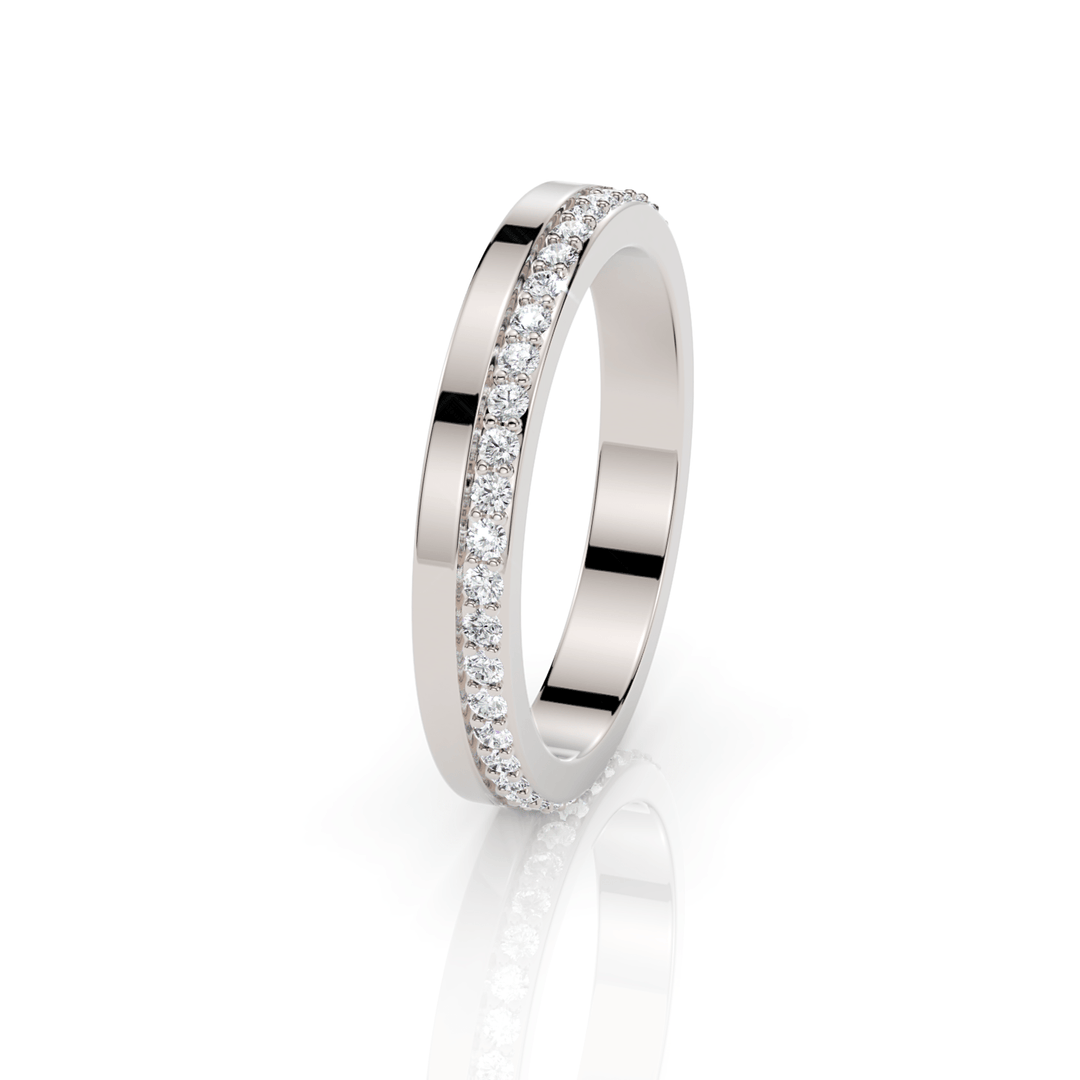 AGIDesignShop Paula Lab Created Diamond Wedding Band