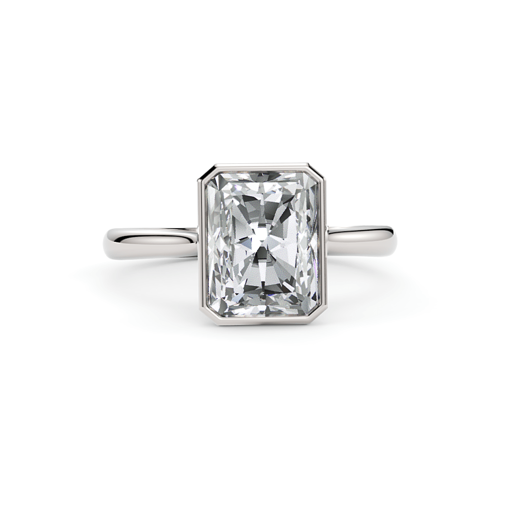 AGI Design Rachel Radiant Lab Created Diamond Bezel Engagement Ring